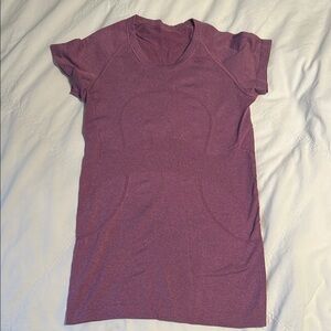 lululemon athletica Purple Crew Neck Short Sleeve Tee